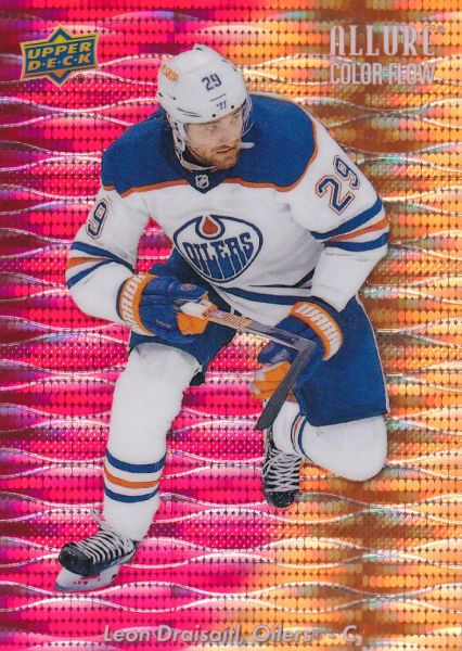 insert karta LEON DRAISAITL 23-24 Allure Collor Flow Red-Orange Spectrum /299